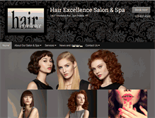 Tablet Screenshot of hairexcellence.net